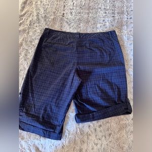 Mossimo Navy & White Check Shorts Sz 16